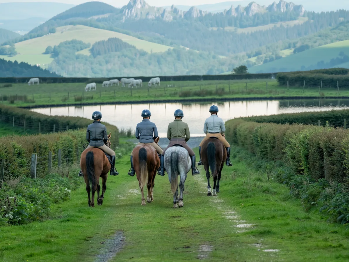 Balade à cheval dans l'Ain, autour de Courmangoux